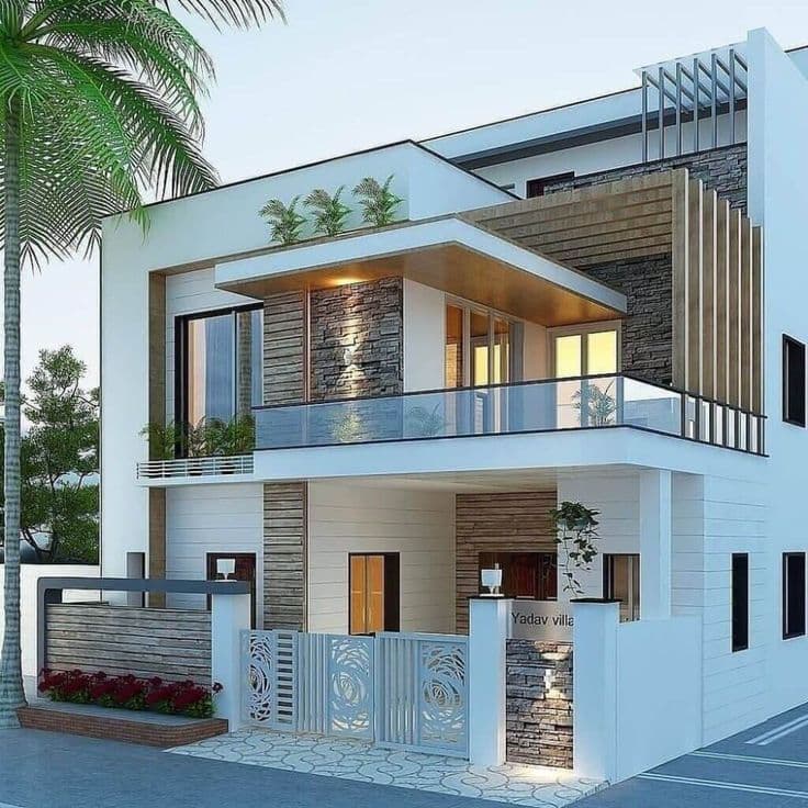 Front elevation construction